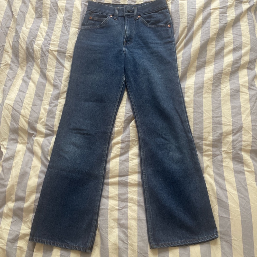Vintage 70s flared jeans - size 25/26